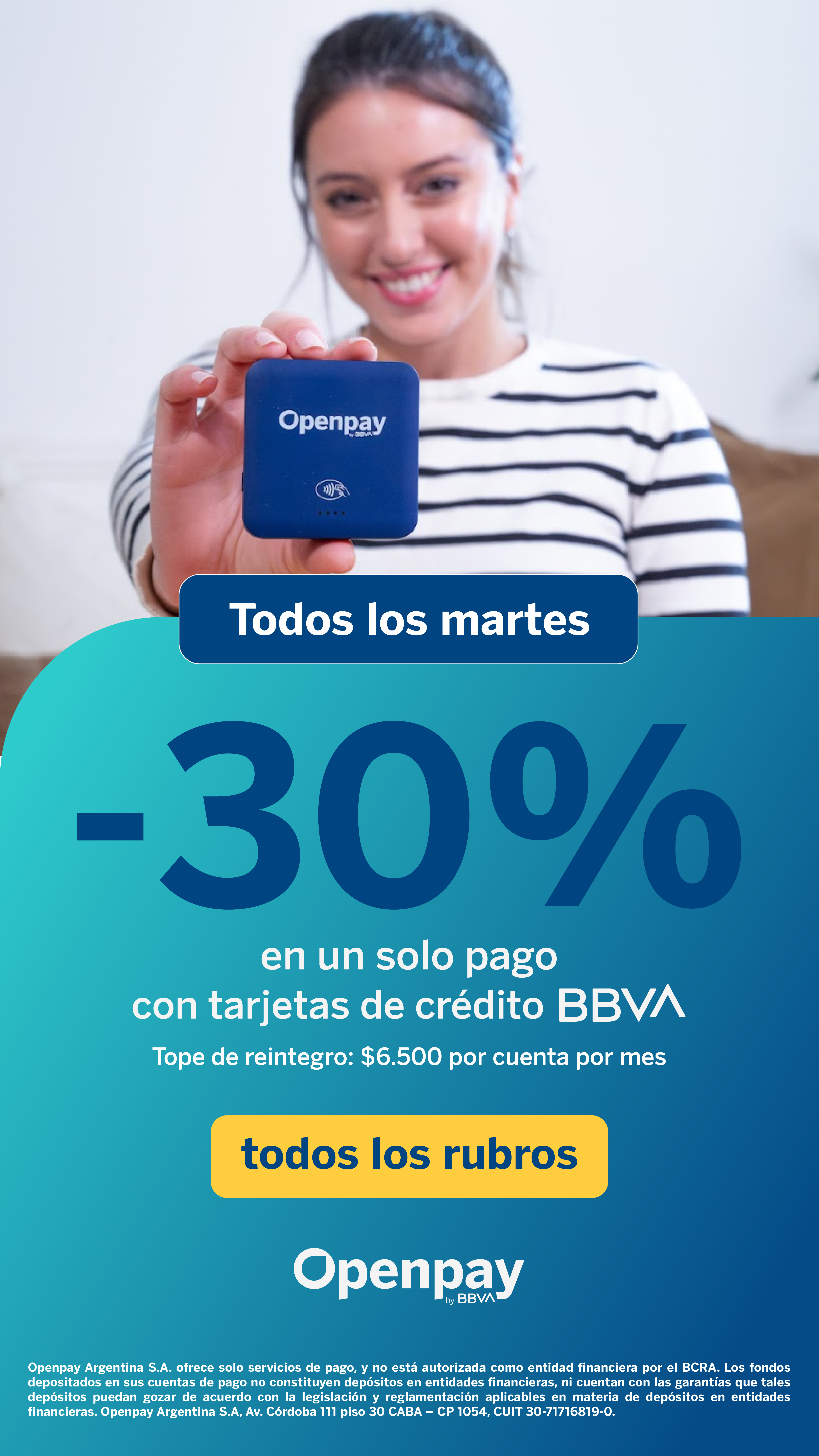 30% de descuento con Open Pay BBVA